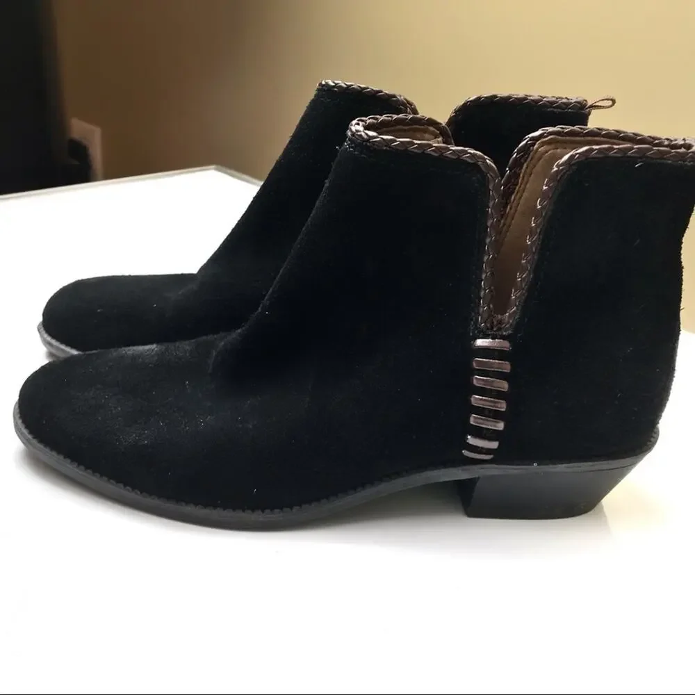 Franco Sarto black suede